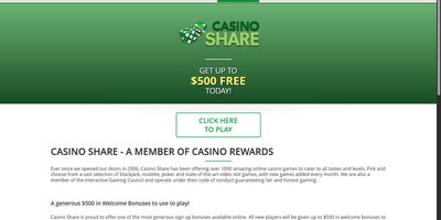 Casino Share site preview