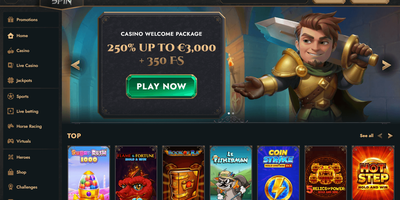 HeroSpin site preview