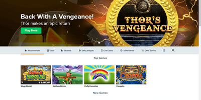Jackpot247 site preview