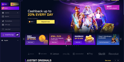 Justbit site preview