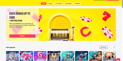 JustSpin site preview
