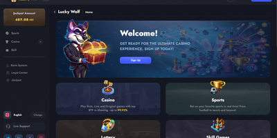 Lucky Wolf site preview