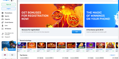 Magic365 site preview