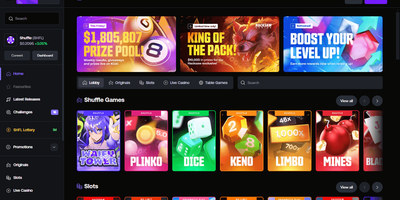 Shuffle site preview