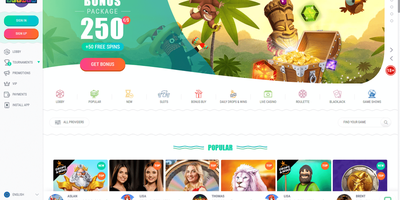 Spinia site preview