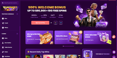 TrustDice site preview