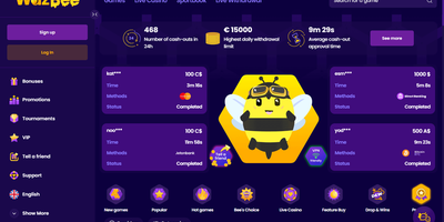 Wazbee site preview