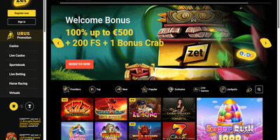 ZetCasino site preview